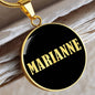 Marianne v02 - 18k Gold Finished Luxury Necklace