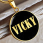 Vicky v02 - 18k Gold Finished Luxury Necklace