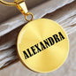 Alexandra v01 - 18k Gold Finished Luxury Necklace
