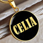 Celia v02 - 18k Gold Finished Luxury Necklace