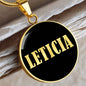 Leticia v02 - 18k Gold Finished Luxury Necklace