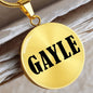 Gayle v01 - 18k Gold Finished Luxury Necklace