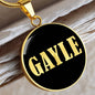 Gayle v02 - 18k Gold Finished Luxury Necklace