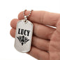 Lucy v01a - Luxury Dog Tag Necklace
