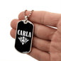 Carla v03a - Luxury Dog Tag Necklace