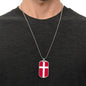 Danish Flag - Luxury Dog Tag Necklace