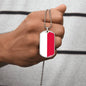 Polish Flag - Luxury Dog Tag Necklace