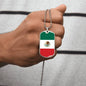 Mexican Flag - Luxury Dog Tag Necklace