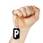 Initial P v3b - Luxury Dog Tag Necklace
