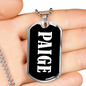 Paige v03 - Luxury Dog Tag Necklace