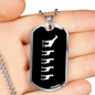 Mama Giraffe With 4 Calves v3 - Luxury Dog Tag Necklace