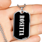 Rosetta v03 - Luxury Dog Tag Necklace