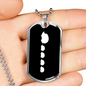 Mama Hedgehog With 4 Hoglets v3 - Luxury Dog Tag Necklace