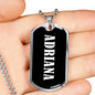 Adriana v03 - Luxury Dog Tag Necklace