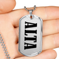 Alta v01 - Luxury Dog Tag Necklace