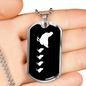 Mama Chicken With 4 Chicks v3 - Luxury Dog Tag Necklace