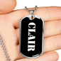 Clair v3 - Luxury Dog Tag Necklace