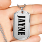 Jayne v01 - Luxury Dog Tag Necklace