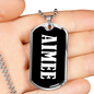 Aimee v03 - Luxury Dog Tag Necklace