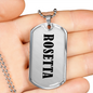 Rosetta v01 - Luxury Dog Tag Necklace