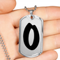 Initial O v1b - Luxury Dog Tag Necklace