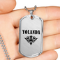 Yolanda v01a - Luxury Dog Tag Necklace