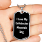 Love My Entlebucher Mountain Dog v6 - Luxury Dog Tag Necklace
