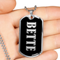Bette v02 - Luxury Dog Tag Necklace