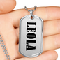 Leola v01 - Luxury Dog Tag Necklace