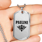 Pauline v01a - Luxury Dog Tag Necklace