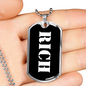 Rich v3 - Luxury Dog Tag Necklace