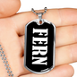Fern v03 - Luxury Dog Tag Necklace