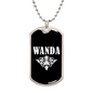 Wanda v03a - Luxury Dog Tag Necklace