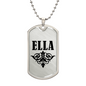 Ella v01a - Luxury Dog Tag Necklace