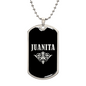 Juanita v02a - Luxury Dog Tag Necklace