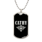 Cathy v02a - Luxury Dog Tag Necklace