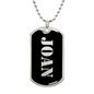Joan v2 - Luxury Dog Tag Necklace