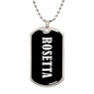 Rosetta v03 - Luxury Dog Tag Necklace