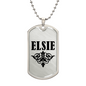 Elsie v01a - Luxury Dog Tag Necklace