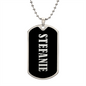 Stefanie v02 - Luxury Dog Tag Necklace
