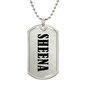 Sheena v01 - Luxury Dog Tag Necklace