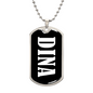 Dina v03 - Luxury Dog Tag Necklace