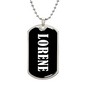 Lorene v03 - Luxury Dog Tag Necklace