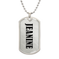 Jeanine v01 - Luxury Dog Tag Necklace