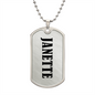 Janette v01 - Luxury Dog Tag Necklace