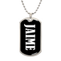 Jaime v03 - Luxury Dog Tag Necklace