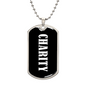 Charity v03 - Luxury Dog Tag Necklace