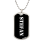 Stefan v3 - Luxury Dog Tag Necklace