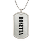 Rosetta v01 - Luxury Dog Tag Necklace