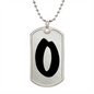 Initial O v1b - Luxury Dog Tag Necklace